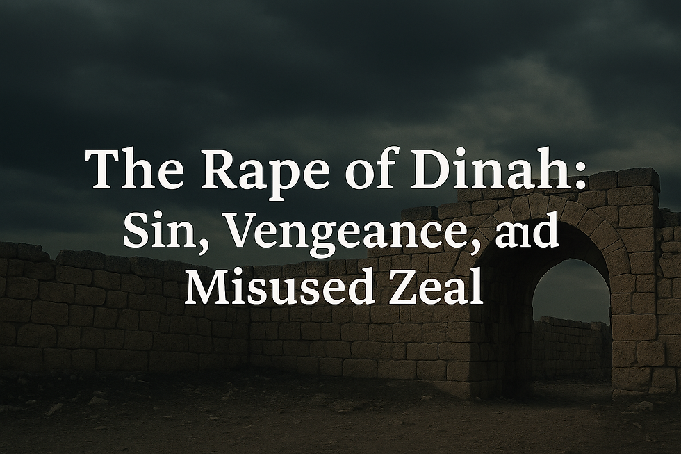 The Rape of Dinah: Sin, Vengeance, and Misused Zeal