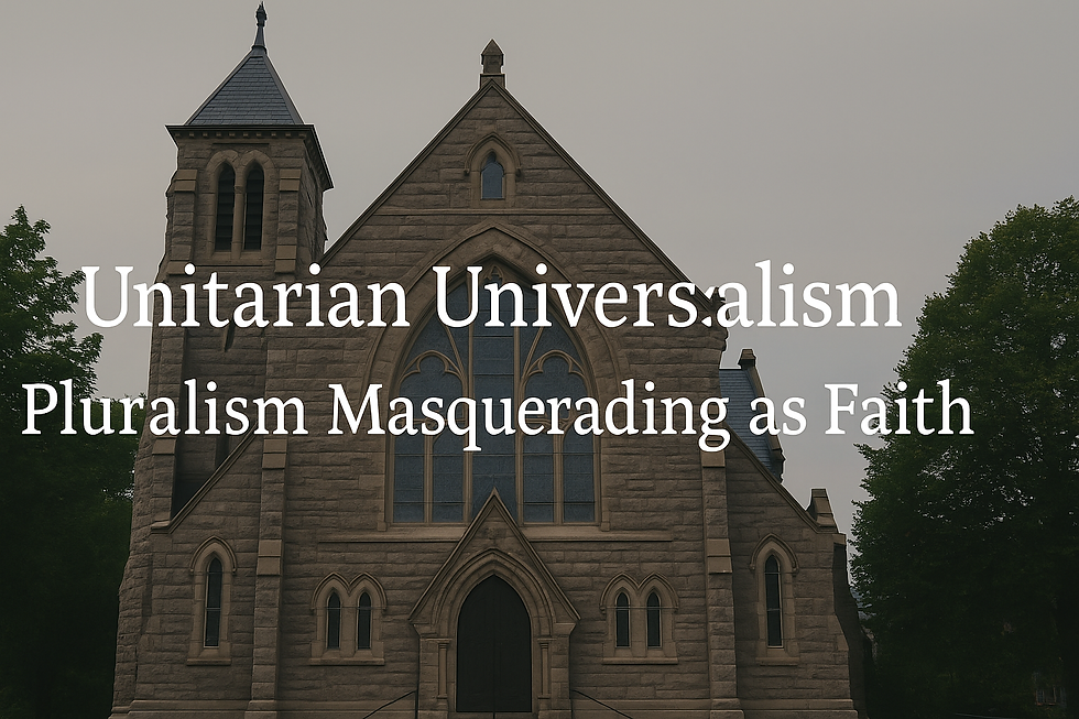 Unitarian Universalism: Pluralism Masquerading as Faith