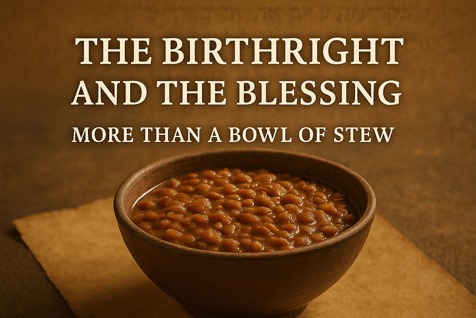 The Birthright and the Blessing: More Than a Bowl of Stew