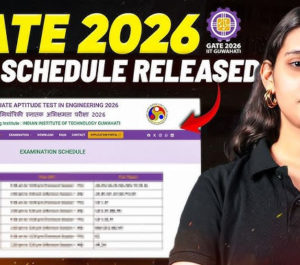 GATE 2026 Exam Schedule Released By IIT