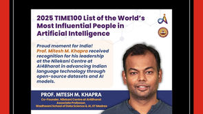 IIT Madras Professor Mitesh Khapra Named Among TIME’s 100 Most Influential People in AI