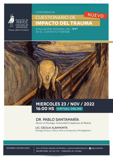 Nuevo Cuestionario de Impacto del Trauma. Curso Asociación de Peritos Judiciales de Mendoza