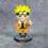Miniature : Figurine Naruto Uzumaki chibi en résine : 13 cm peinte à la main