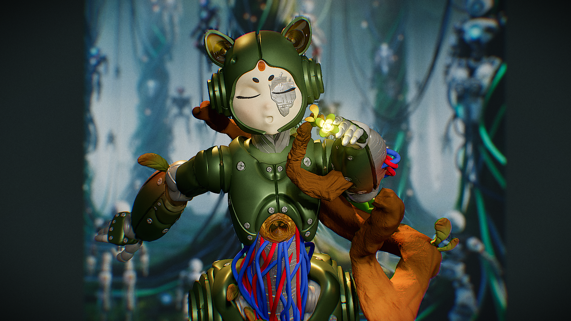 figurine stl robot en résine