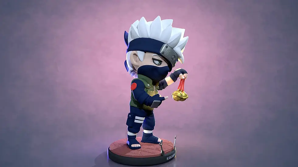 Miniature : STL Kakashi Hatake chibi pour imprimante 3D