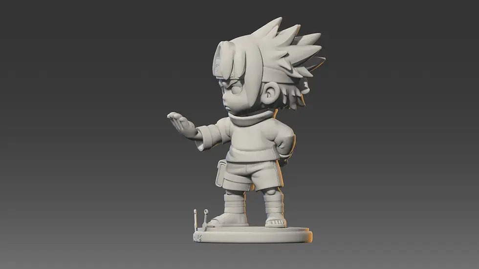 Thumbnail: STL Sasuke uchiwa pour imprimante 3D