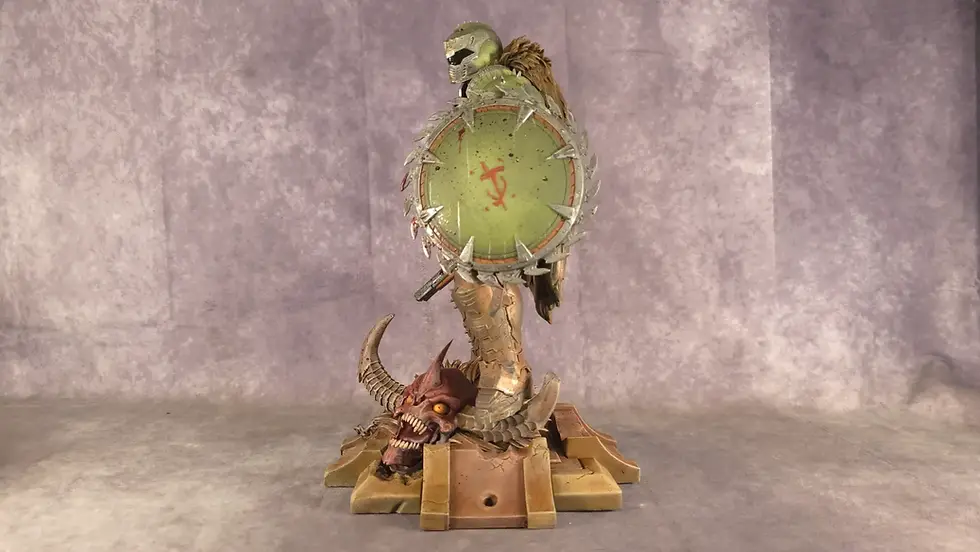 Miniature : Figurine Doom Slayer peinte à la main