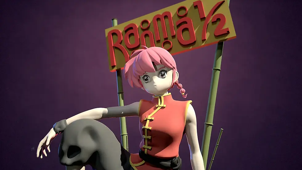 Thumbnail: STL Ranma 1/2 pour imprimante 3D
