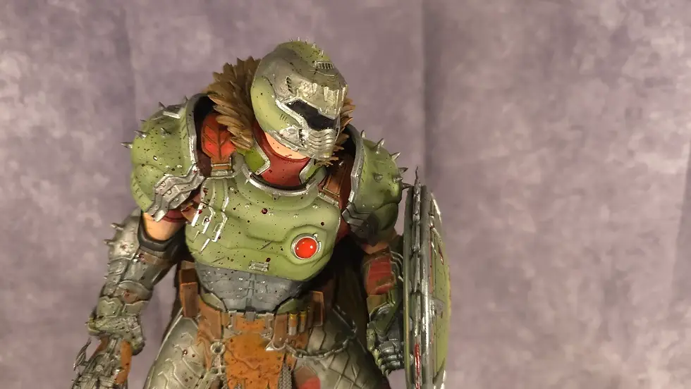 Miniature : Figurine Doom Slayer peinte à la main