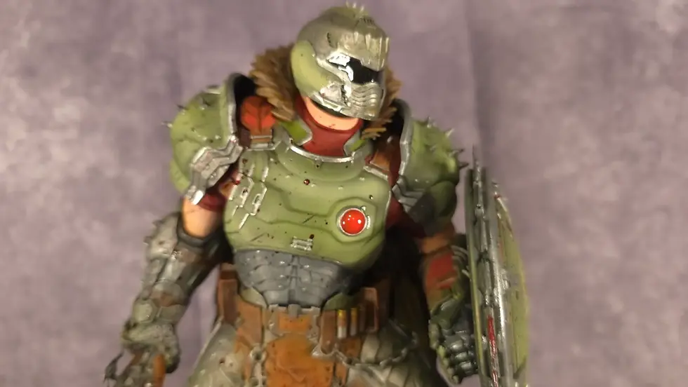 Miniature : Figurine Doom Slayer peinte à la main