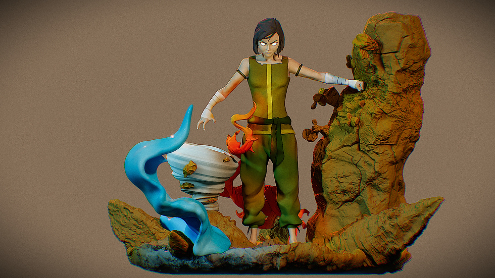 fichier STL de la figurine legend of Korra