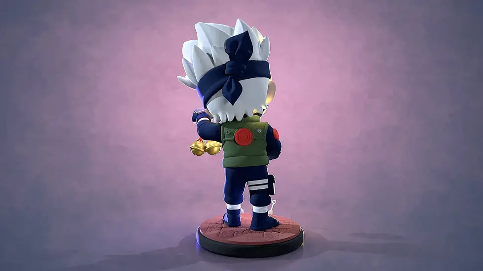 Miniature : STL Kakashi Hatake chibi pour imprimante 3D