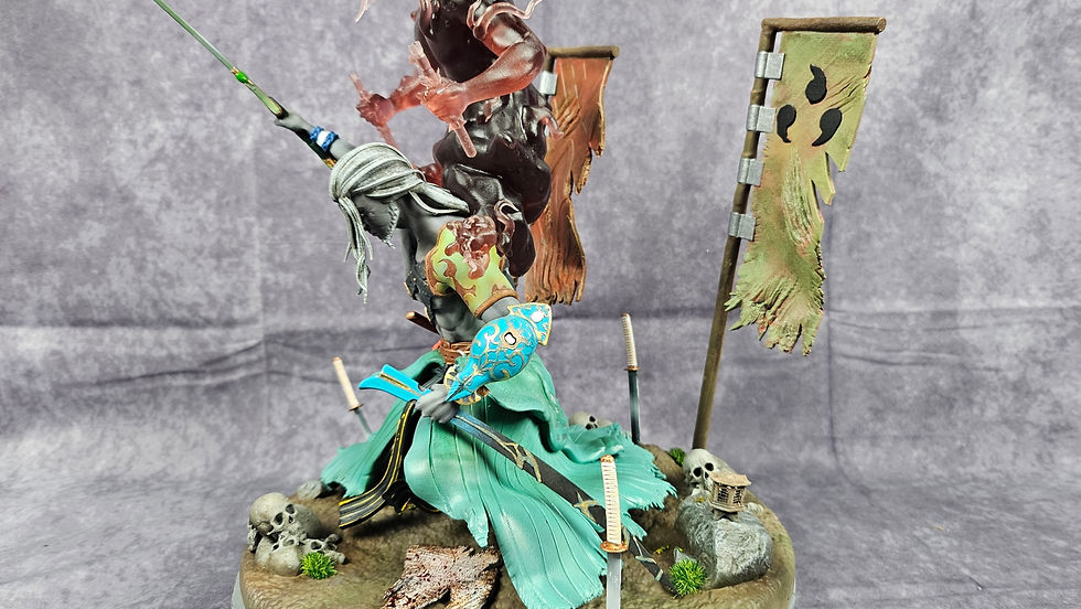 Miniature : Figurine en résine du jeu Naraka Blade point Takeda nobutada