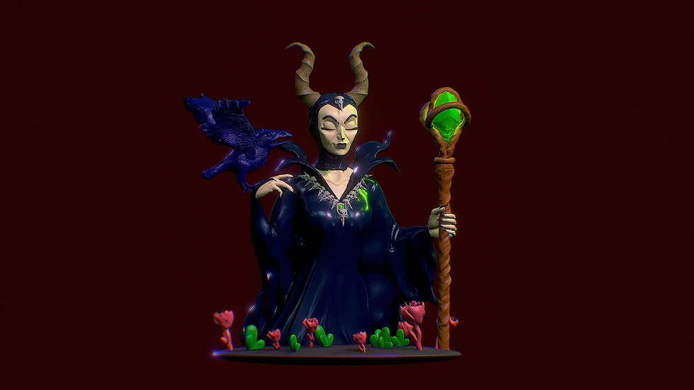 Thumbnail: figurine maléfique Disney impression 3D