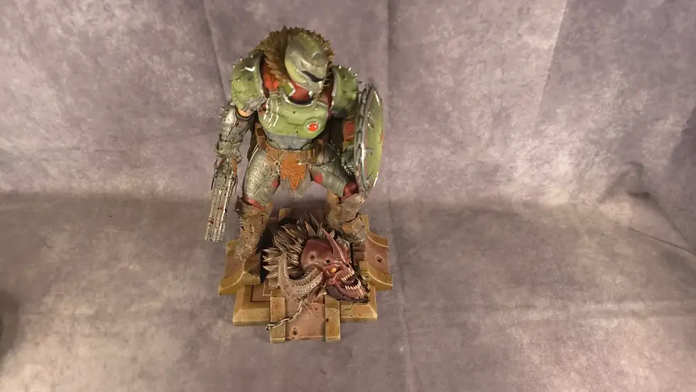 Miniature : Figurine Doom Slayer peinte à la main