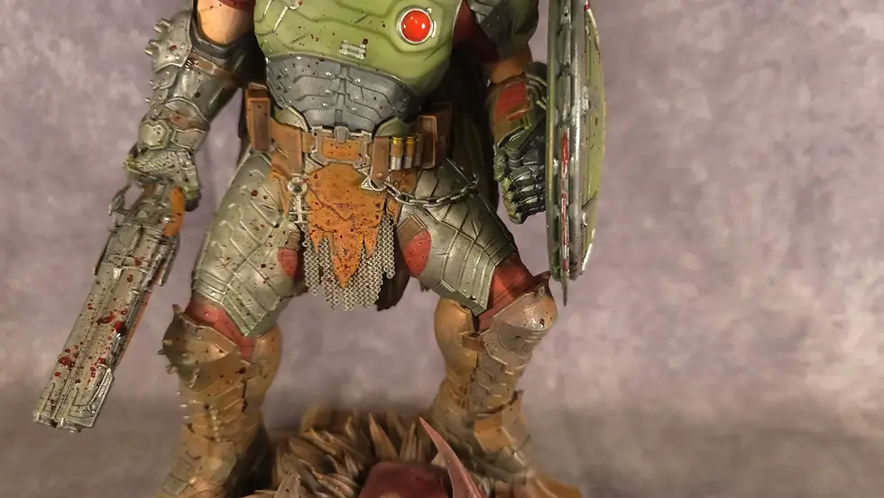 Miniature : Figurine Doom Slayer peinte à la main