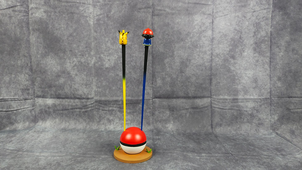 Miniature : Baguette chinoise pokémon Sacha et Pikachu