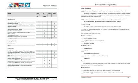 Mariner Checklists
