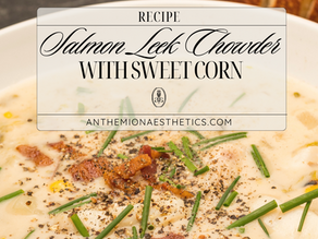 Creamy and Comforting Salmon Leek Chowder with Sweet Corn