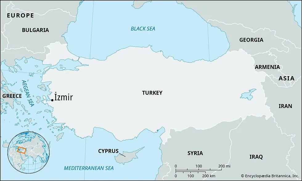 Map of Turkey