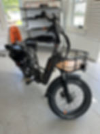 Front basket and saddlebag equipped!