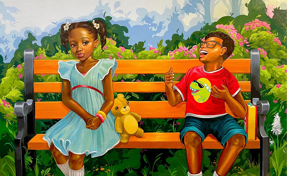 Illustration from "Face to Face" - by Kayla Mahaffey