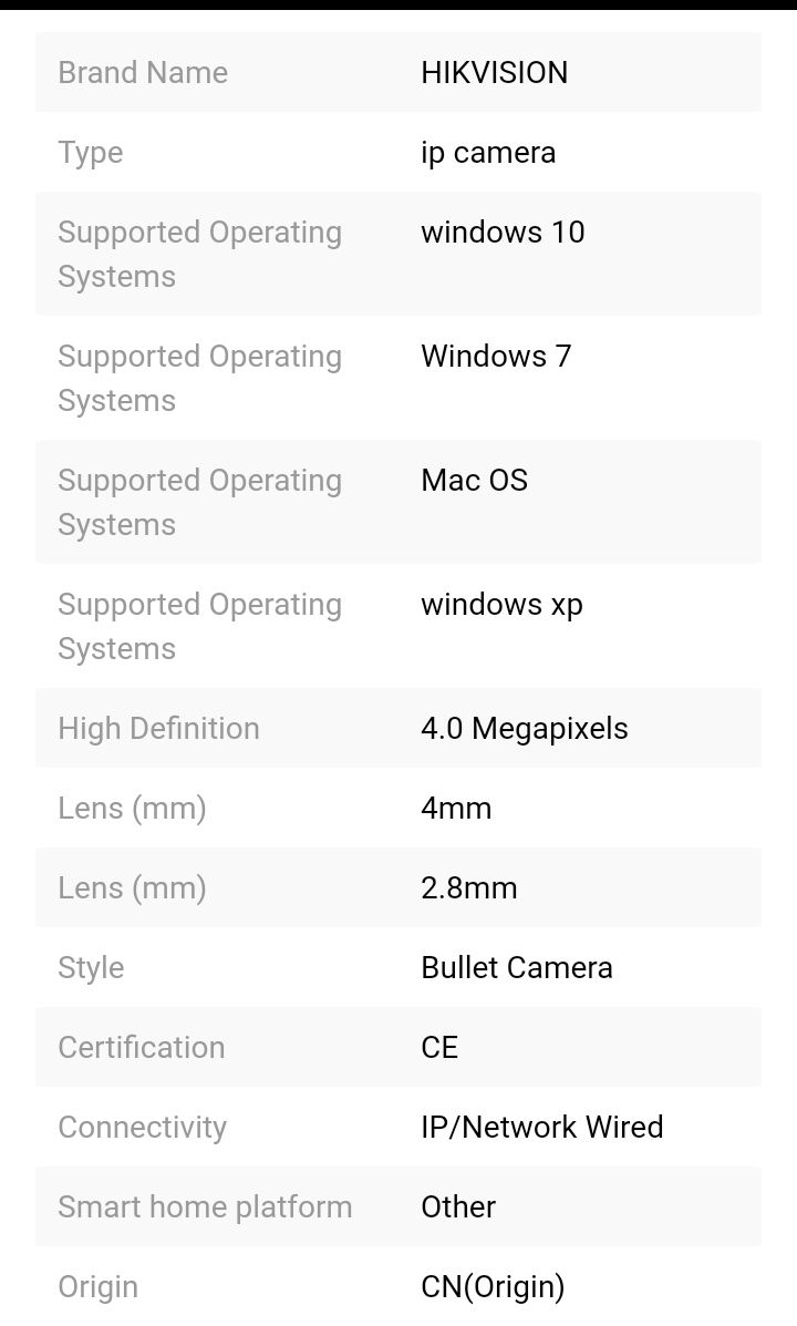 Thumbnail: HIK VISION Bullet IP Camera