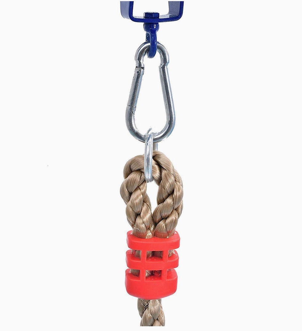 Thumbnail: Stainless Steel Carabiner Spring Snap Hook - Gym Equipment Heavy Duty Clips, Set