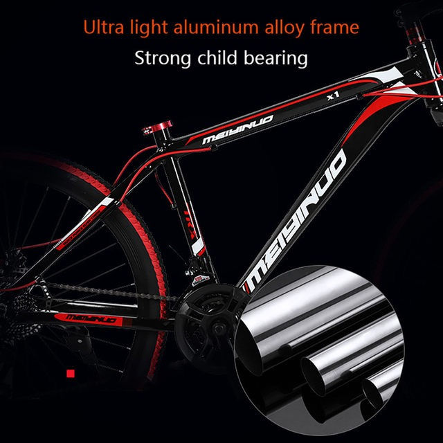 Thumbnail: Outroad Mountain Bike Steel High-Carbon Steel Frame 29 inch 21 Speed Mountain Bi