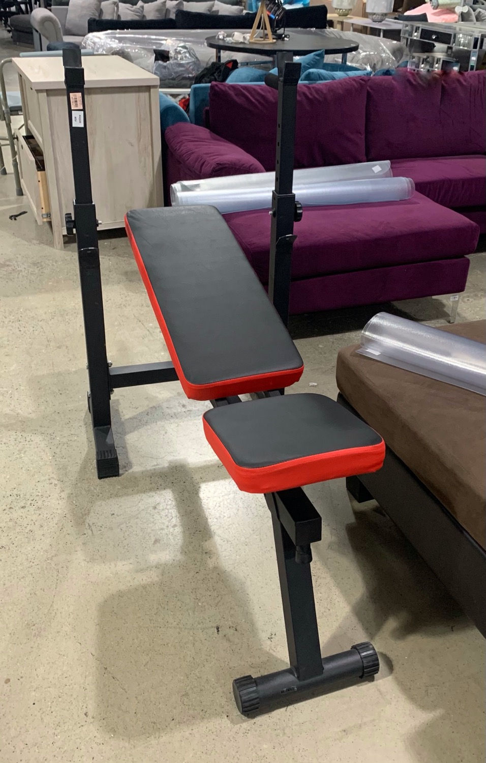 Thumbnail: Adjustable Folding Weight Bench, Strength Training Bench for Full Body Workout, 