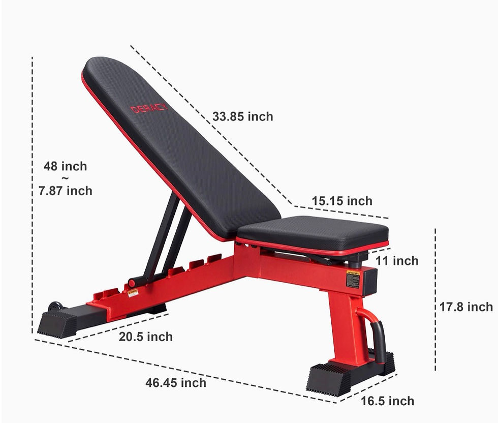 Thumbnail: DERACY Ajustable Weight Bench