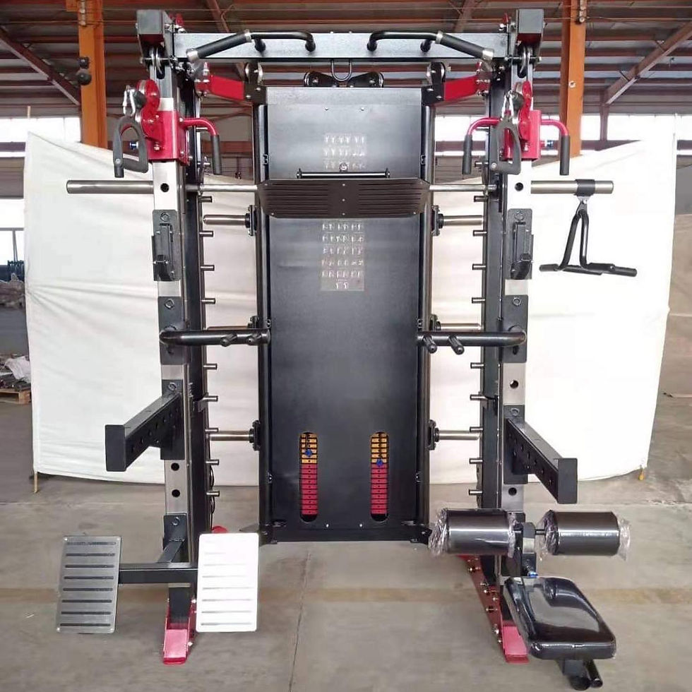 Thumbnail: Monster Knight Multifunction Smith Machine Trainer w/ 1000kg Weight Stacks