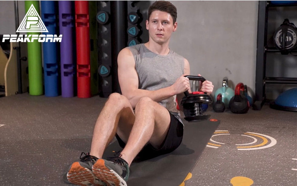 Thumbnail: PEAKFORM Adjustable Kettle Bells Weight Set For Men Or Women 10-40LBS