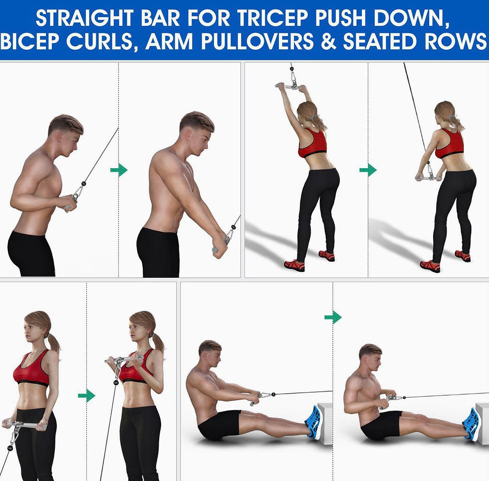 Thumbnail: Revolving Straight Bar with Non-Slip Handle 