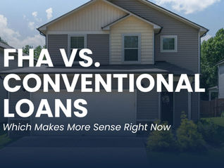 FHA vs Conventional Loans