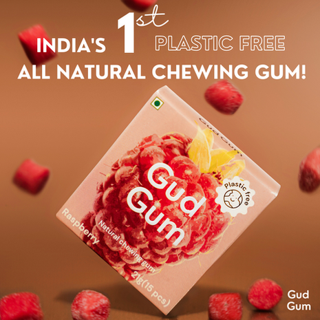 india 's 1st plastic free all natural chewing gum