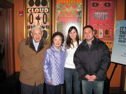 Dining with Dr. LT Fan, distinguished professor of chemical engineering at KSU, 2011.