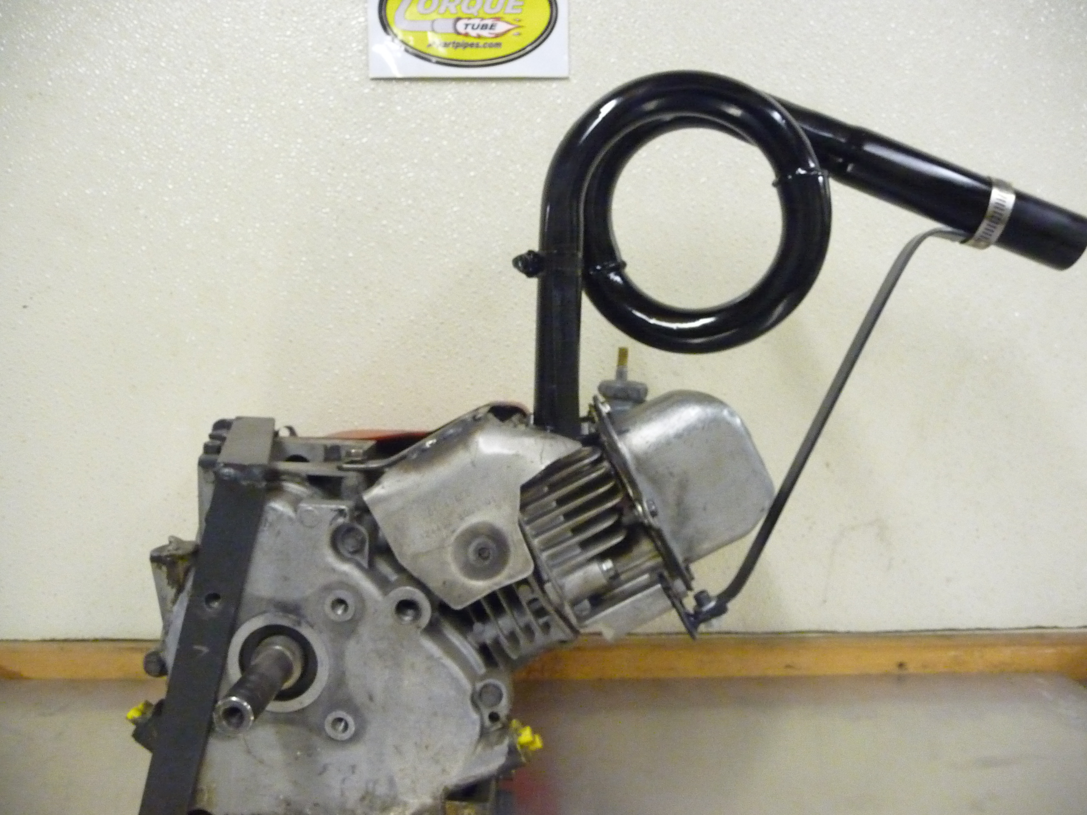 mini bike dual exhaust