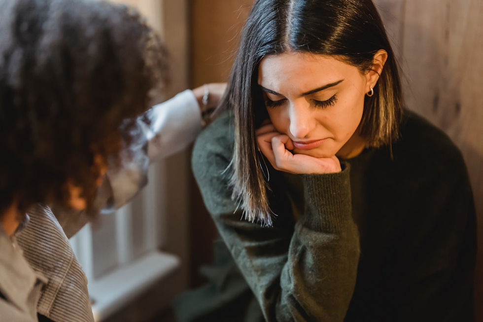 concerned therapist