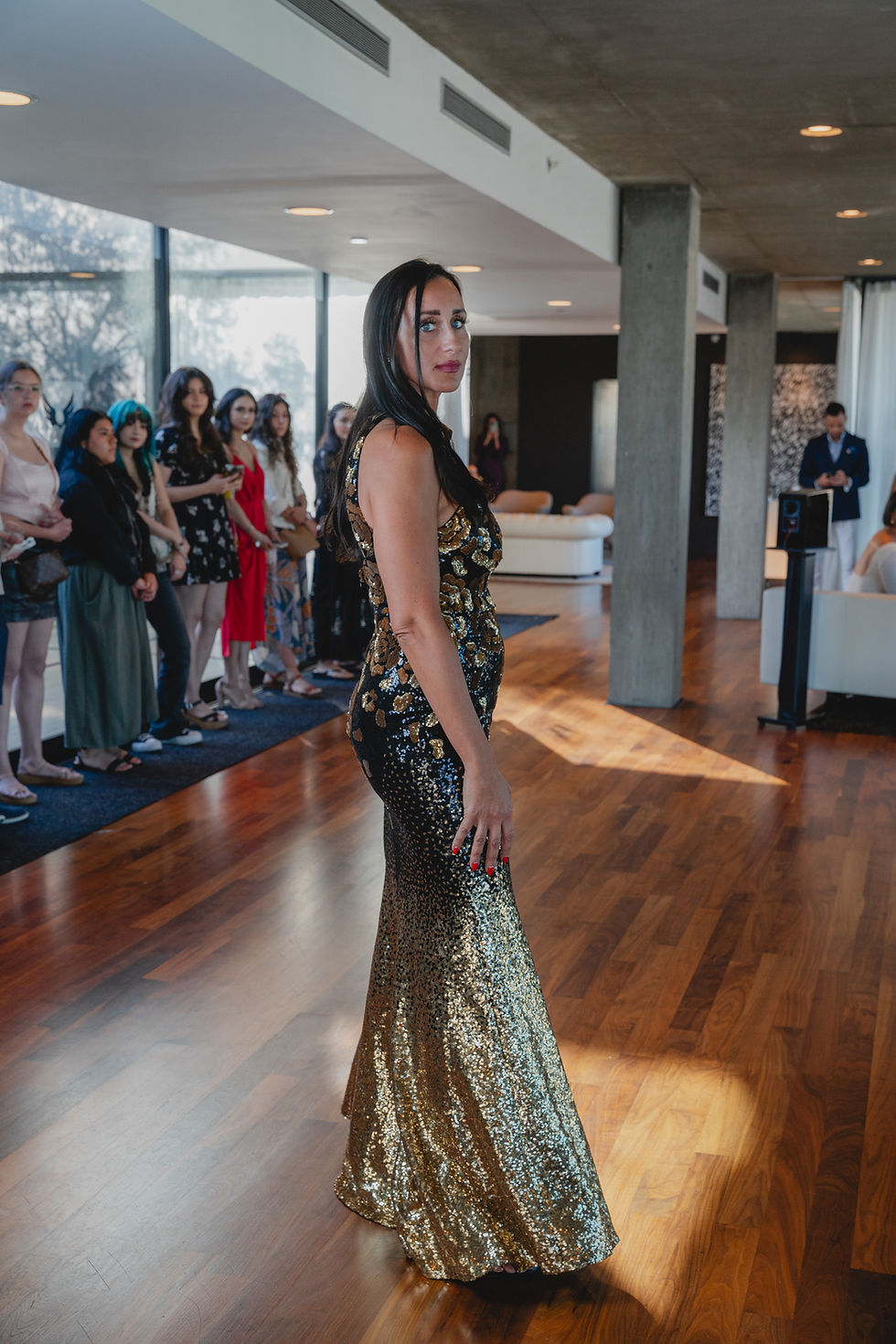 Thumbnail: Gold Rose Ball Gown