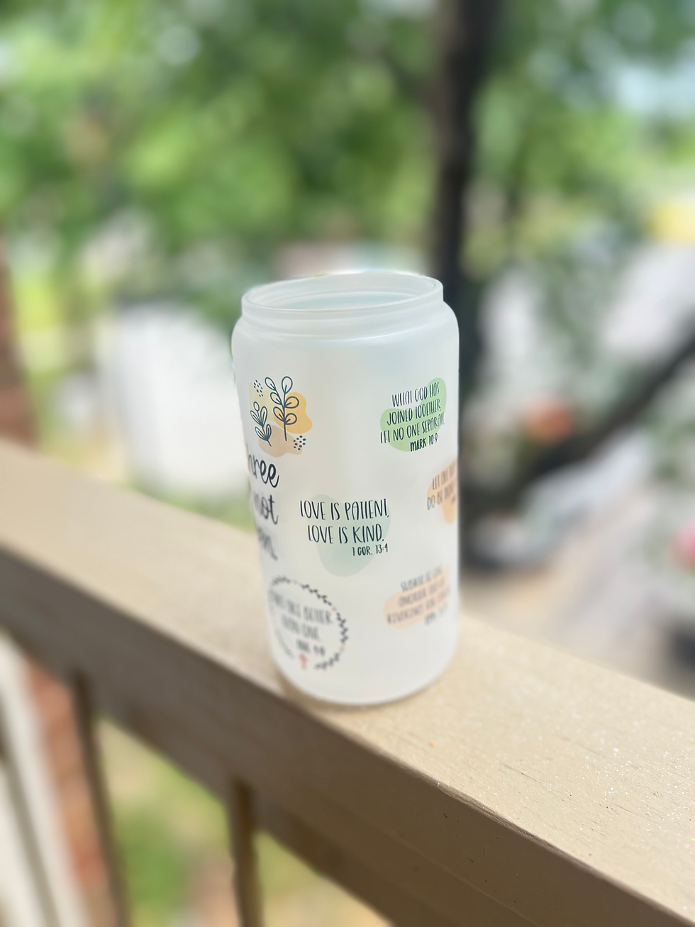 Thumbnail: Marriage Affirmations Glass Tumbler 