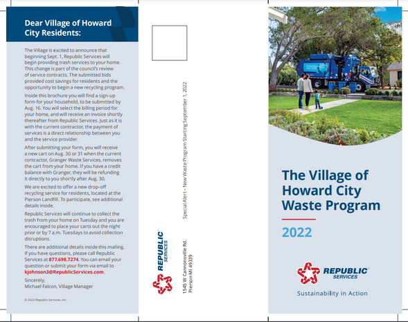 Republic Services -Trash Service for the Village