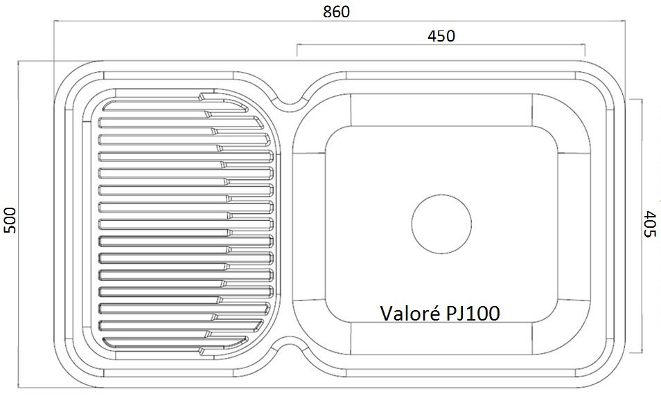 PJ100 Dimensions Drawing