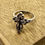 Thumbnail: Sterling Silver Ring Cross decorated