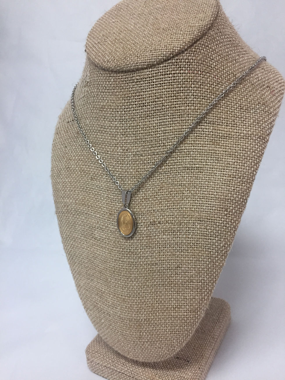 Thumbnail: Stainless Steel OL Guadalupe Necklace