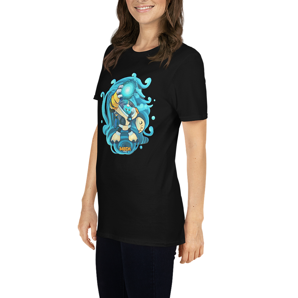 Miniatura: Mech Aqua T-Shirt (Unisex)