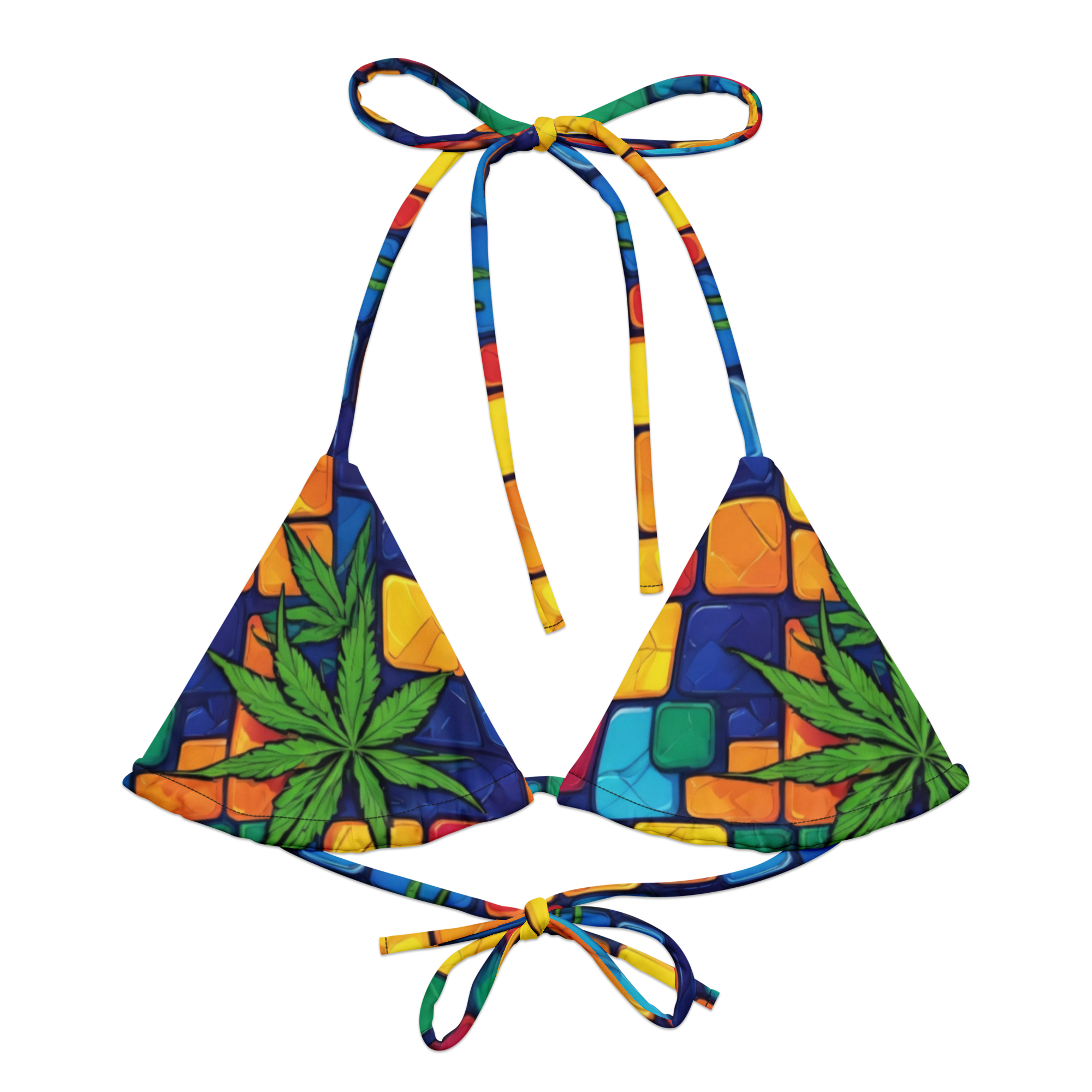Mushroom String bikini top