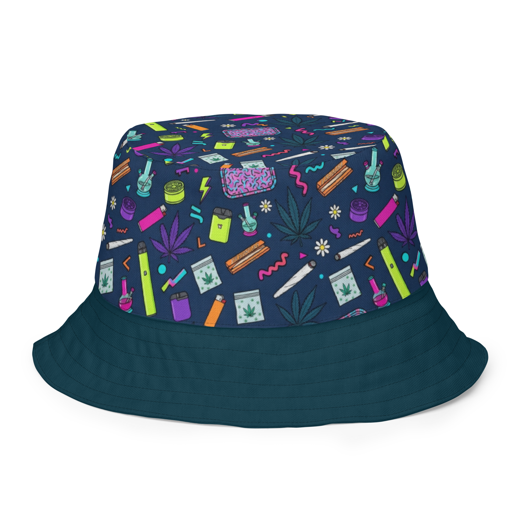 Marijuana Reversible bucket hat