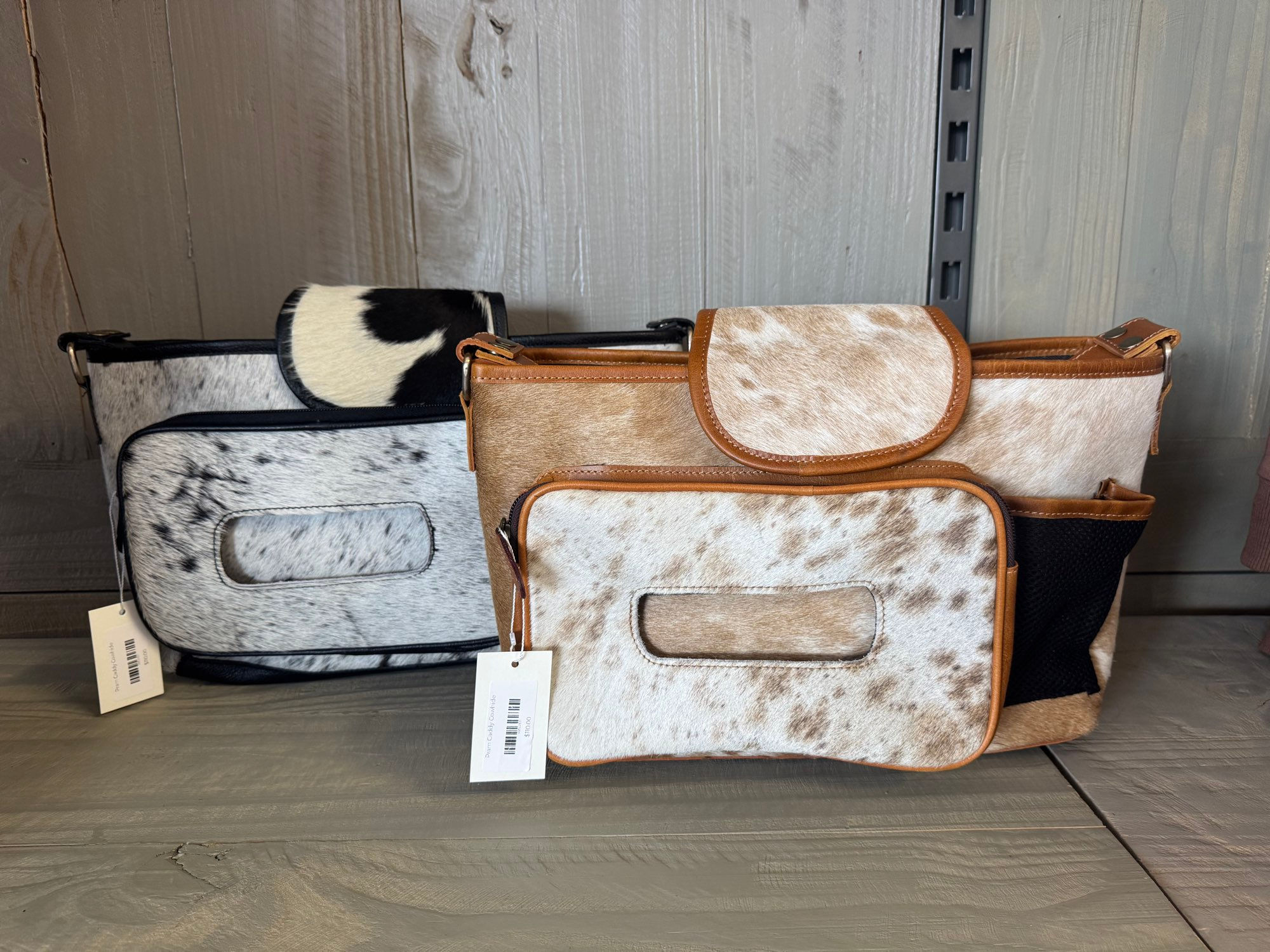 Pram Caddy Cowhide Neutrals