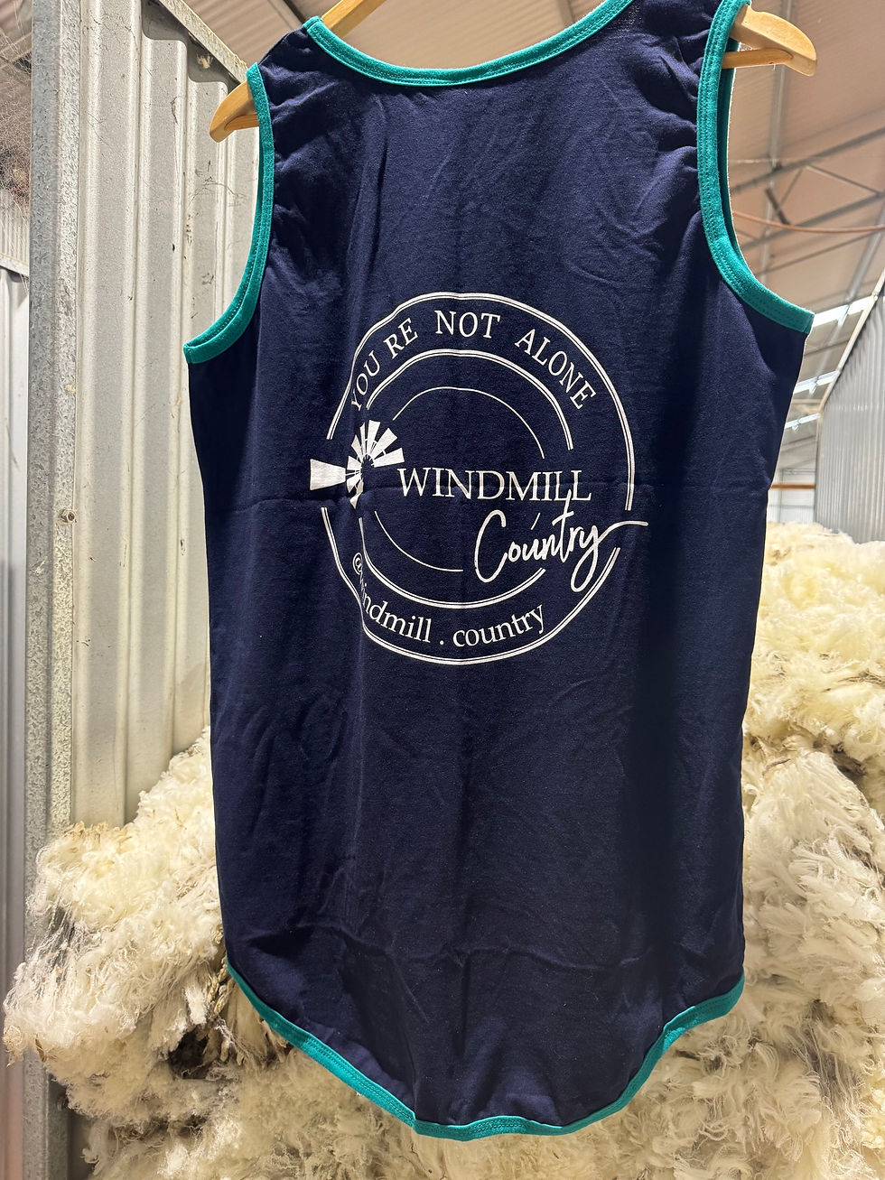 Thumbnail: Navy & Teal Shearing Singlet